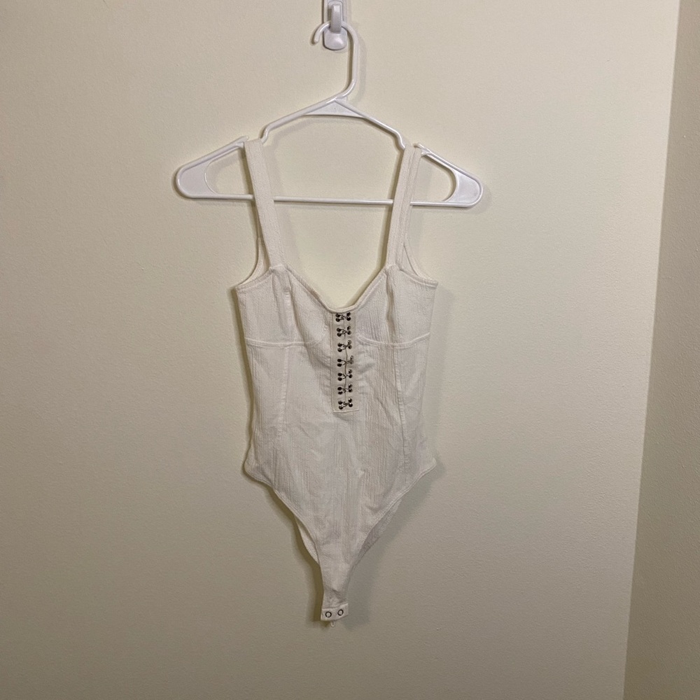 Forever 21 bodysuit white